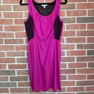 Easy and Breezy Black and Fushia Dress